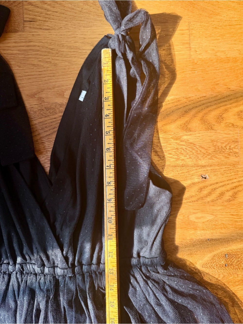 In Bloom Black V-Neck Maxi Tulle Dress - Picture 10 of 11
